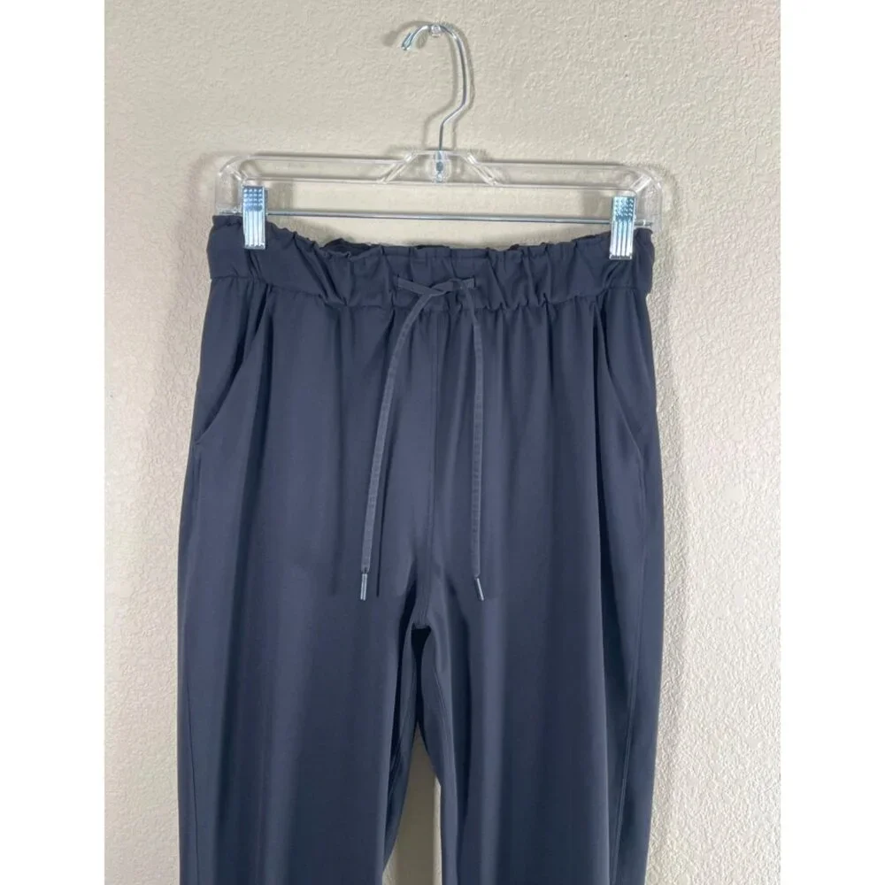 Lululemon Stretch High Rise Jogger Pants Style W5DQDS Black - Picture 4 of 10